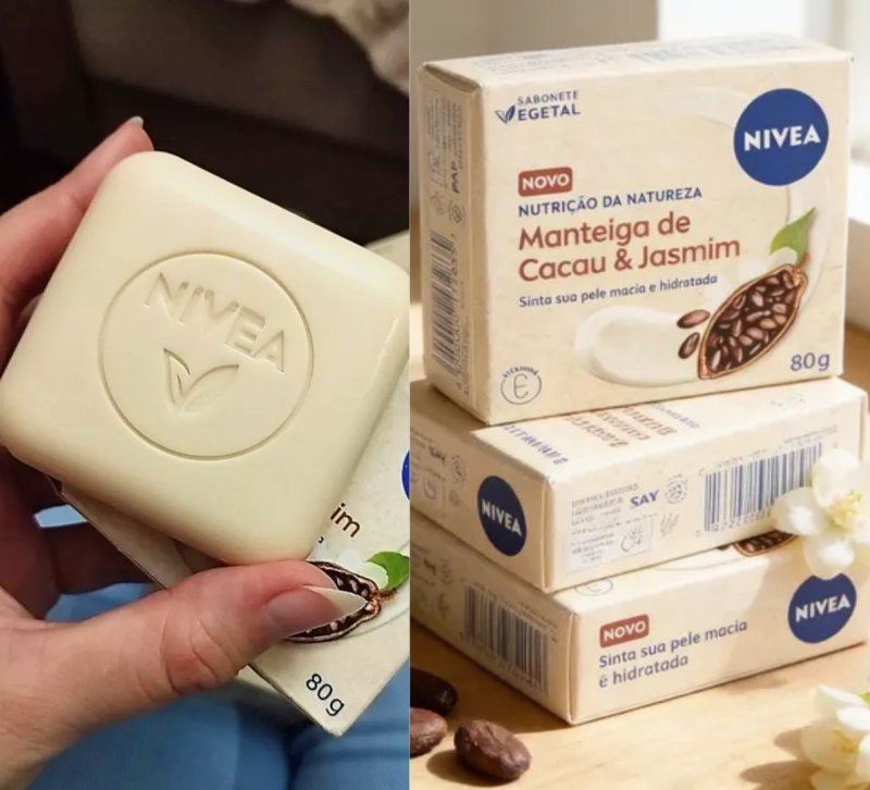 KIT NIVEA Sabonete Manteiga Cacau e Jasmim 80g - 6 Unidades