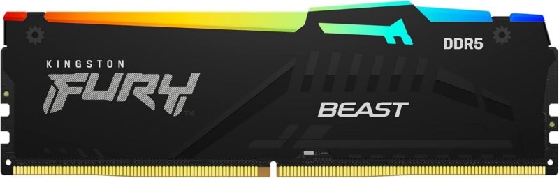 Kingston Módulo único de memória de desktop Fury Beast RGB 16GB 5600MT/s DDR5 CL40