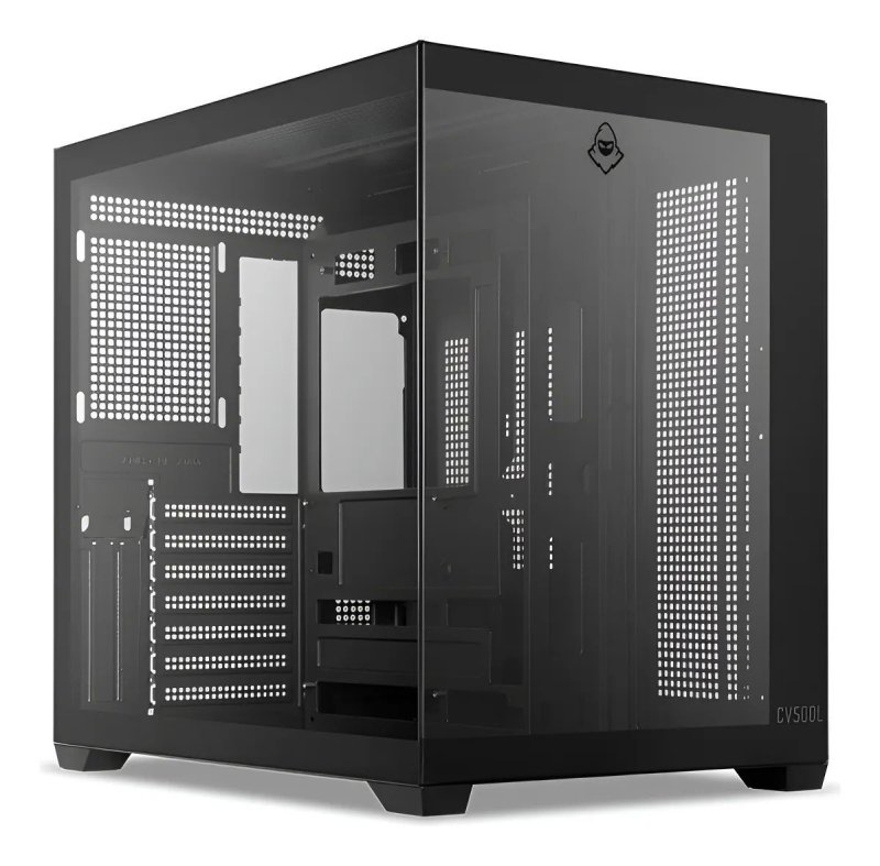 Gabinete Gamer Mancer CV500L Preto Mid-Tower com Vidro Temperado e USB-C