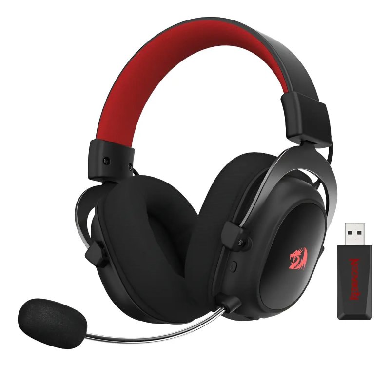 Headset Gamer Redragon Zeus Pro Preto Sem Fio 7.1 H510-PRO