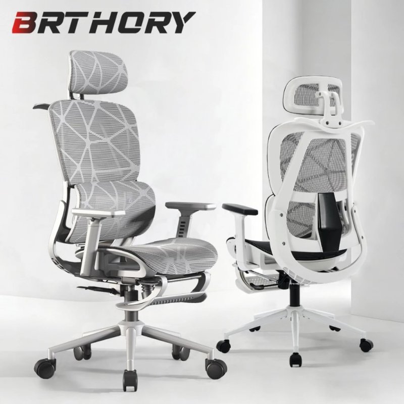 Cadeira Ergonômica para Escritório e Jogos com Encosto em Rede