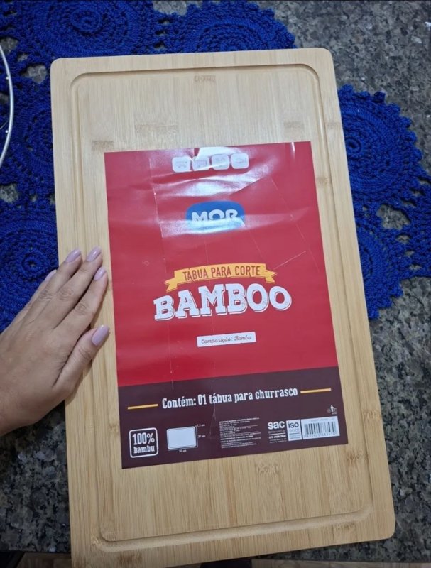 Tábua P/ Corte Bamboo 50 X 30 Cm - Mor