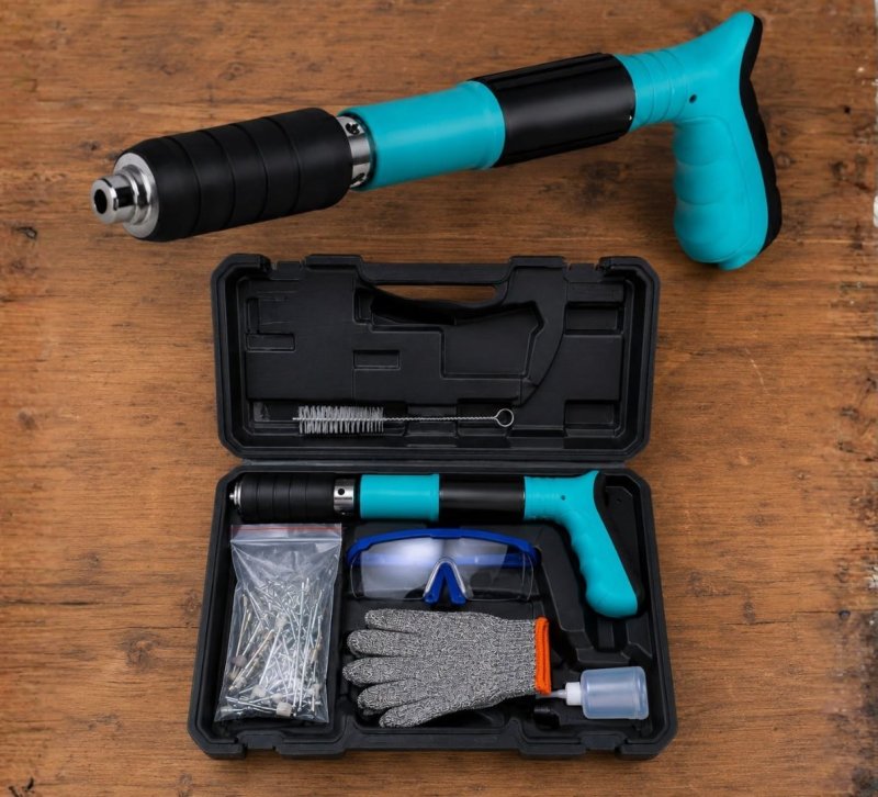 Kit Pistola de Fixação Finca Pino Manual + Acessórios Completo