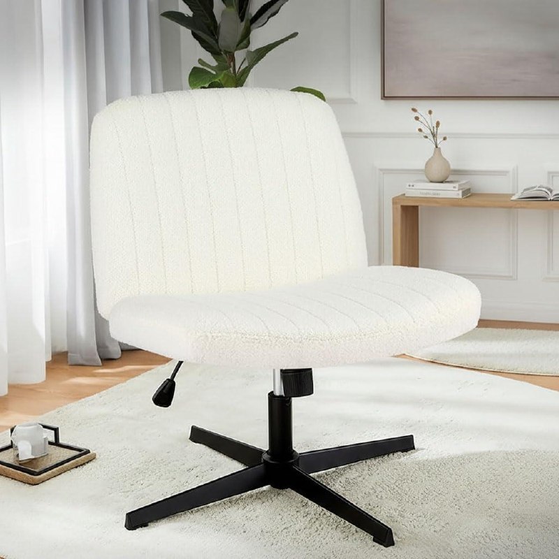 Cadeira de Escritório DT3 Dolly Bouclé Cream