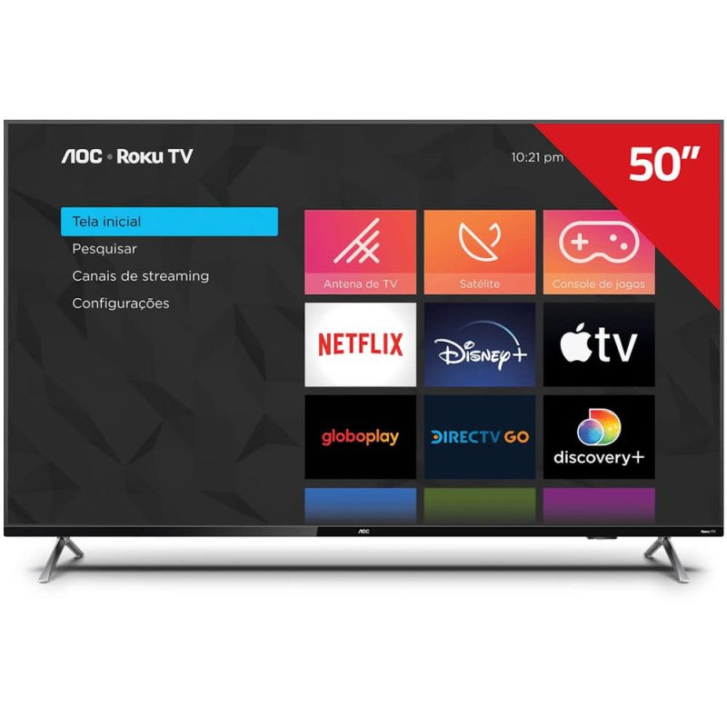Smart TV AOC 50" 4K UHD Roku TV