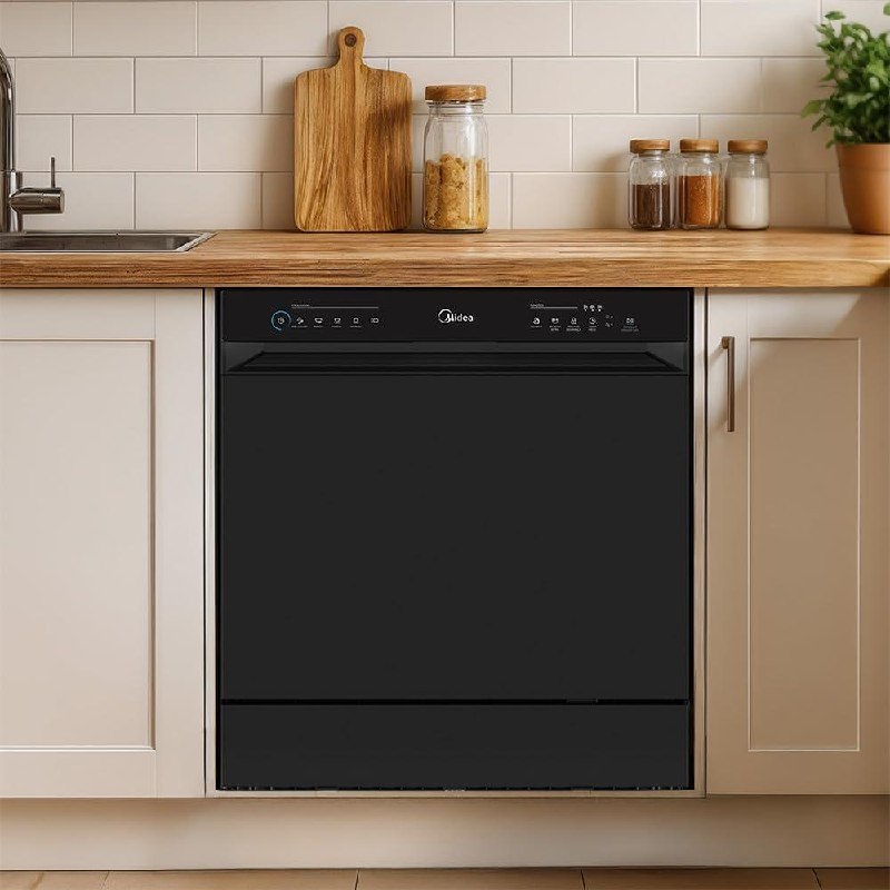 Lava-Louças Midea Touch Plus 8 Serviços Preta 127V