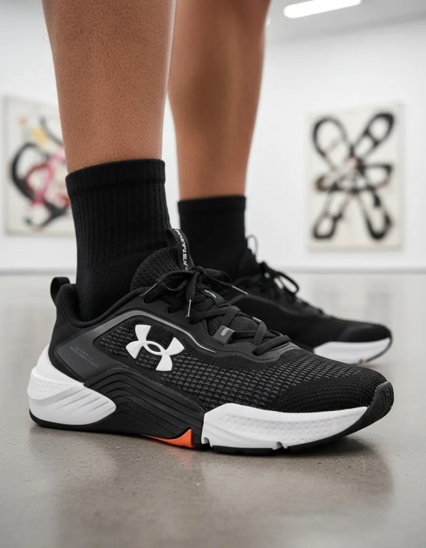 Tênis De Academia Tribase Reps 2 Se Unissex - Under Armour Preto E Laranja
