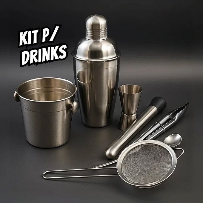 Coqueteleira Bar Man Profissional Inox com Frete Grátis