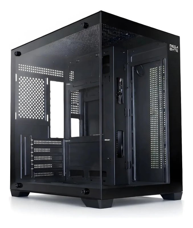 Gabinete Gamer Megabyte GB100 Mid-Tower de Vidro Temperado Preto