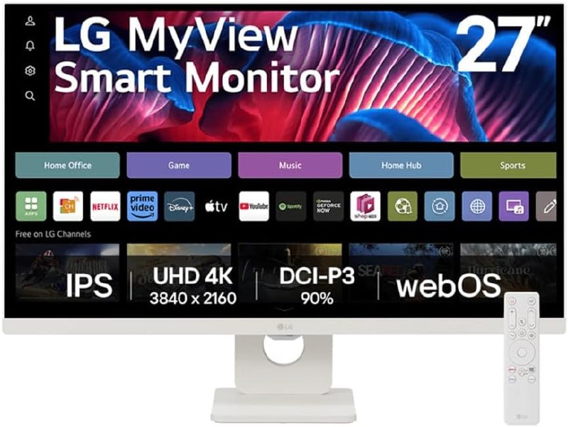 Monitor LG MyView Smart - Tela IPS 27", WebOS, ThinQ Home