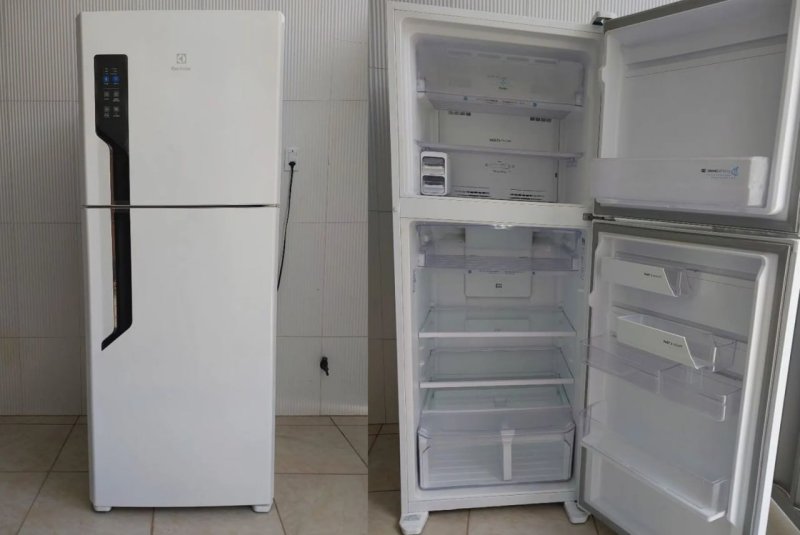 Geladeira Electrolux Frost Free 431L Efficient AutoSense Duplex Branca (TF70) 127V
