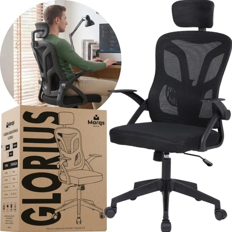 Cadeira De Escritorio Ergonomica Nr17 Glorious Marqs Home