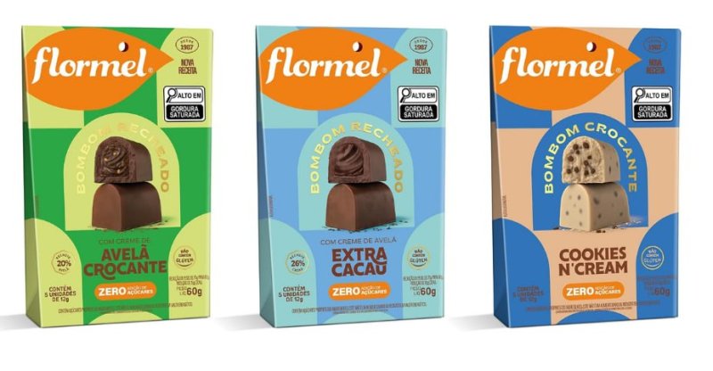 Bombom FLORMEL Zero Açúcar 60g