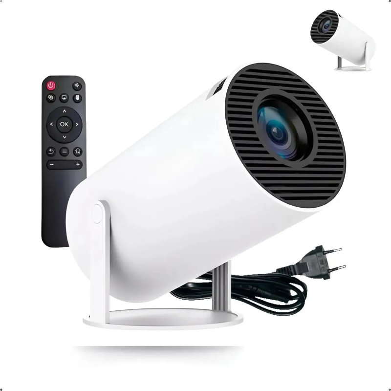 Projetor Portátil Hy300 Suporta 4k Hd Bluetooth Android Branco