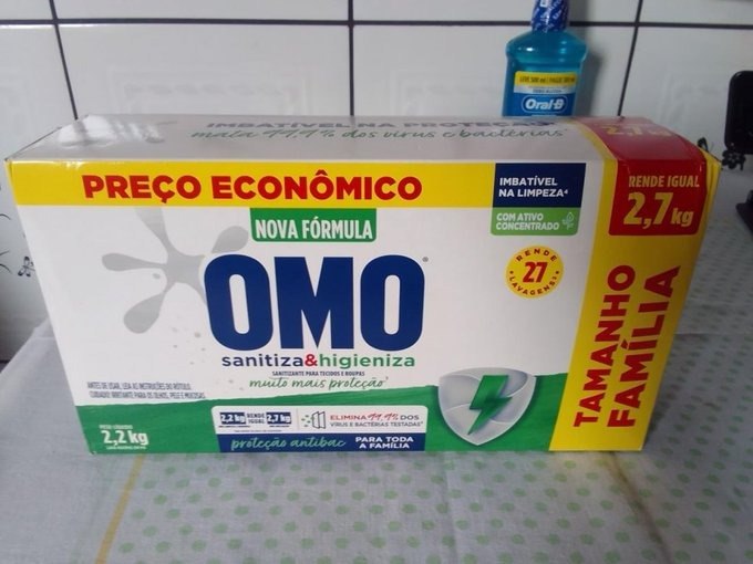 Omo Lavagem Perfeita Sanitiza & Higieniza 2.2Kg + Frete Grátis