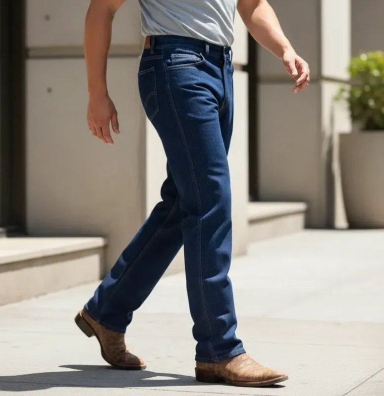 Calça Jeans Masculina Tradicional Reta