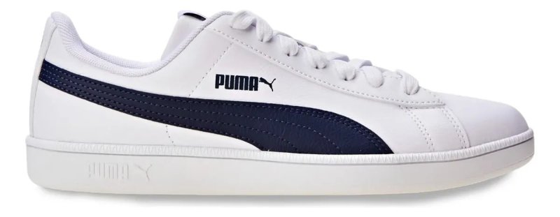 Tênis Casual Masculino E Feminino Up Puma Branco Azul-escuro Geométrico 38 Br