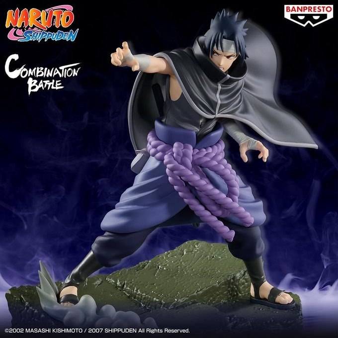 Banpresto Naruto Shippuden Sasuke Uchiha Combination Battle Figure
