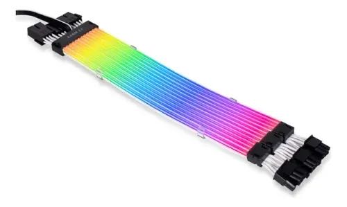 Cabo Extensor Strimer Plus V2 Triple RGB 8 pinos Lian Li