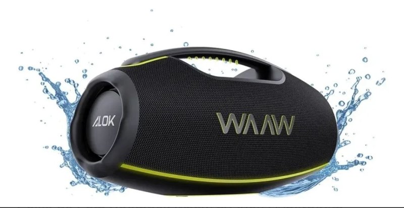 Caixa de Som WAAW by Alok Hyperboom 1000 Bluetooth TWS 180W RMS