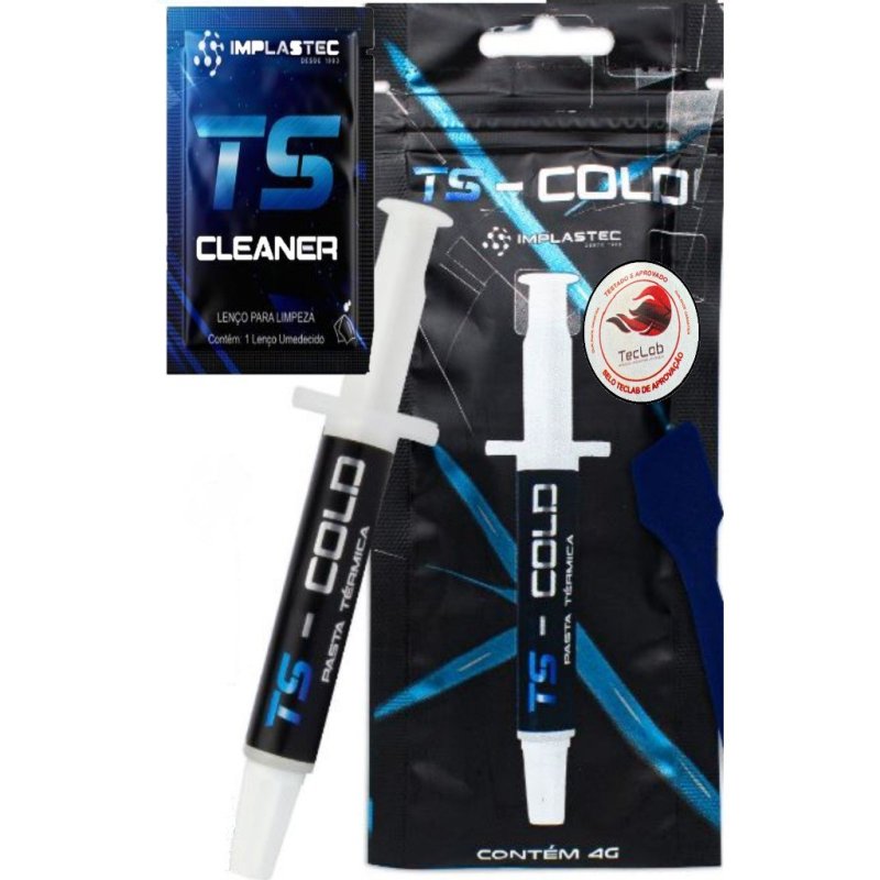 Pasta Térmica Ts Cold 04 (QUATRO) GRAMAS 10.5 W/mk para uso em Cpu Ps3 Ps4 Ps5 Xbox e One Sx