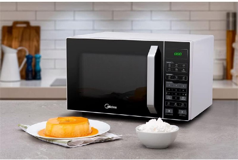 Midea Micro-ondas 27L Branco e Preto LED 127V