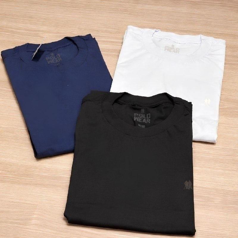 Kit 3 Camisetas Masculinas Polo Wear Sortido 1 G Lisa