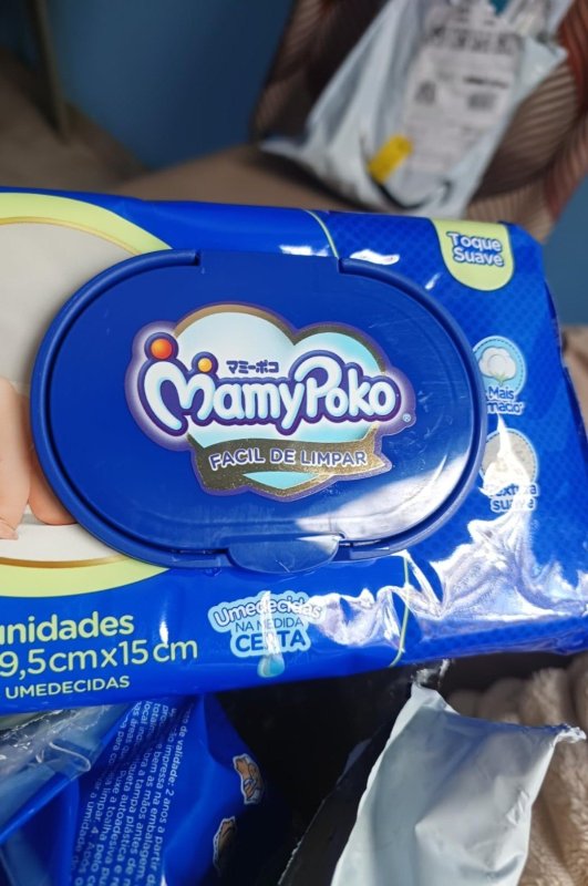 200 un. Lenços Umedecidos MamyPoko Toque Suave + Frete Grátis