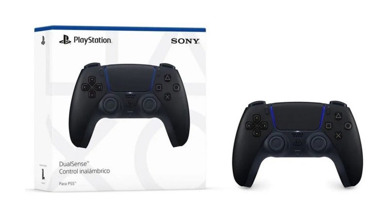 Controle Sem Fio Sony Playstation 5 Dualsense Midnight Black