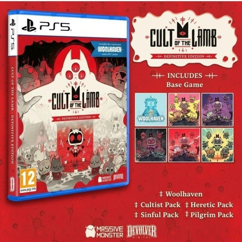 Cult Of The Lamb Definitive Edition PS5 Mídia Física