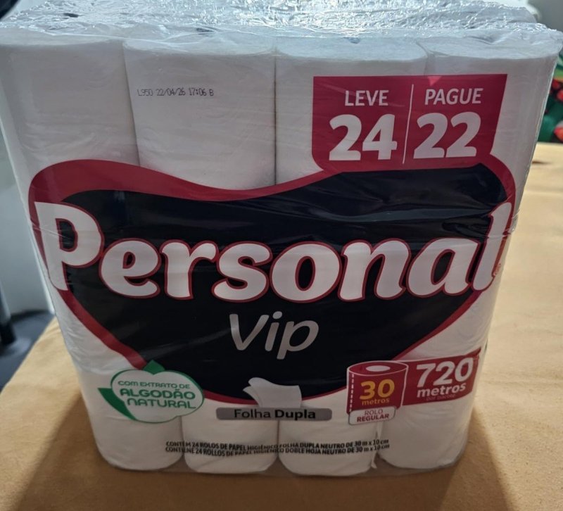 Personal Papel Higiênico Vip Folha Dupla, 16 Un.