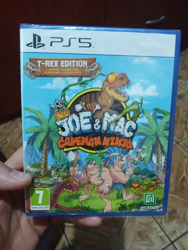 New Joe & Mac: Caveman Ninja - T-rex Edition - Ps5 (físico) + Frete Grátis