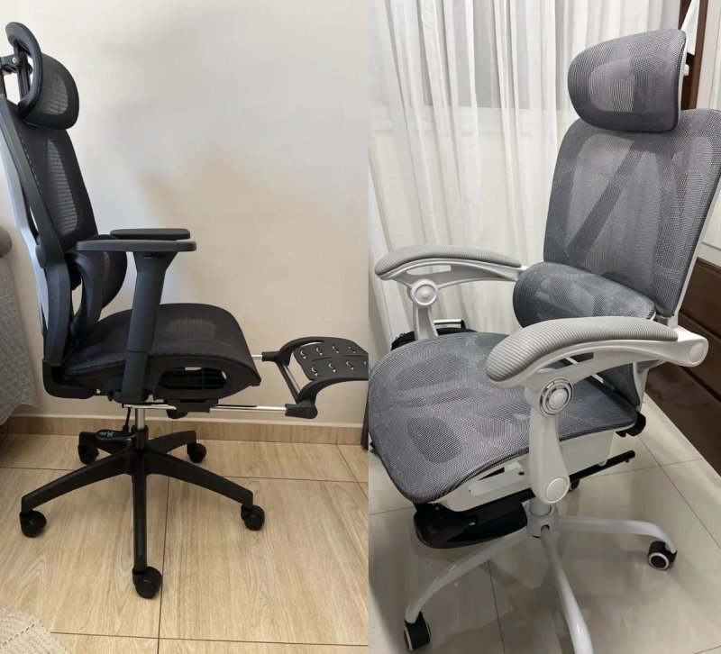 Cadeira De Escritório Ergonômica Premium Python Fly Cor Cinza