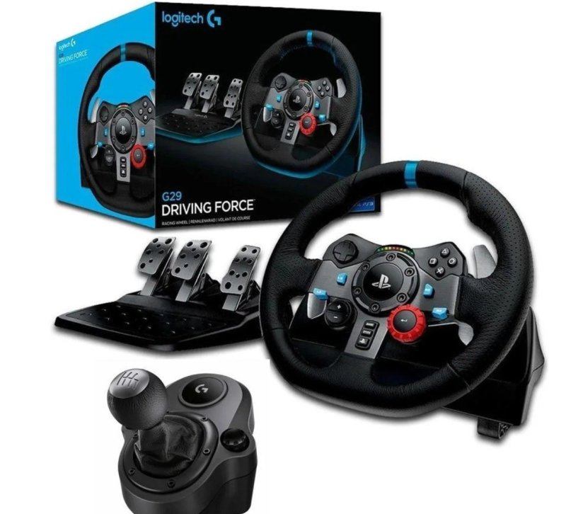 Combo Volante, Pedais e Cambio Logitech G29 SE Driving Force para PS5, PS4, PS3 e PC