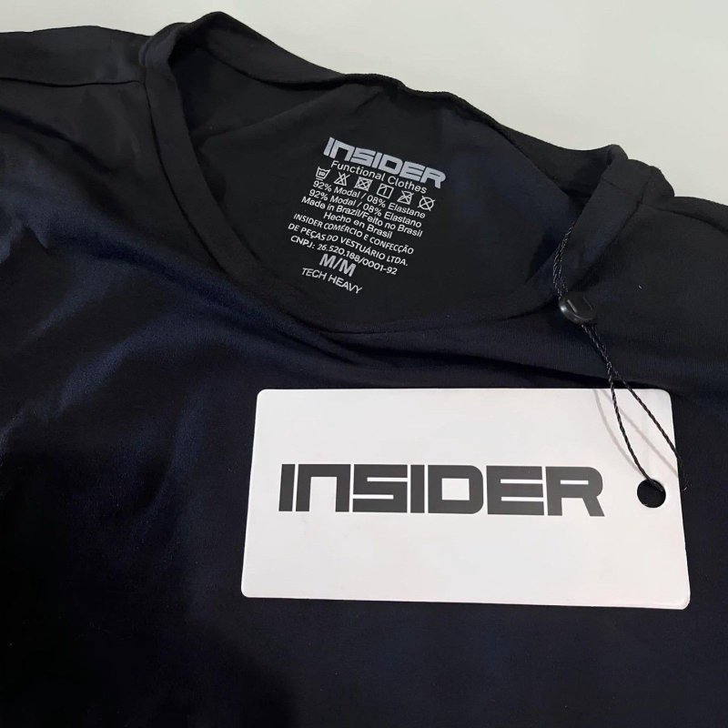 Kit 3 Camisetas Light T-shirt Insider Preto GG