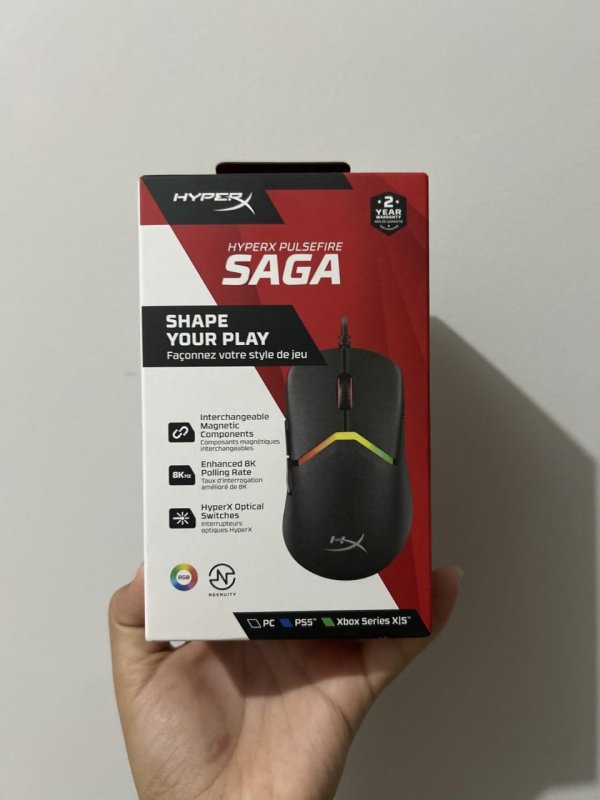 Mouse Gamer HyperX Pulsefire Saga A2PB3AA + Frete Grátis