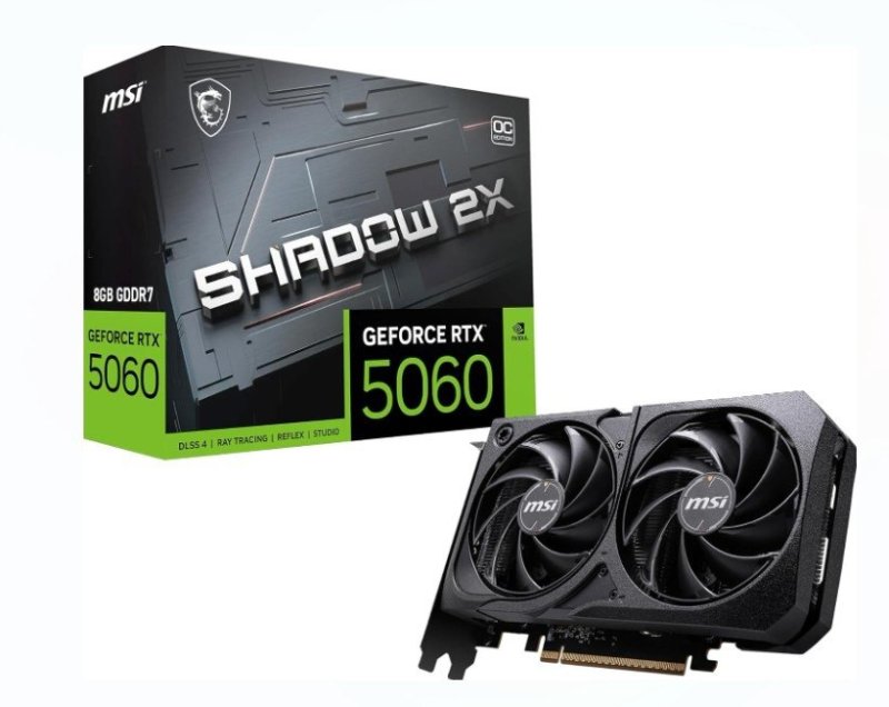 Placa de Video MSI RTX 5060 Shadow 2X OC