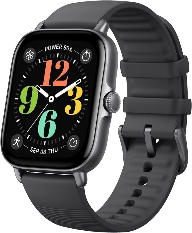 Relógio Amazfit Gts 4 Mini New Smartwatch Com Alexa Original 1.75 (Black)
