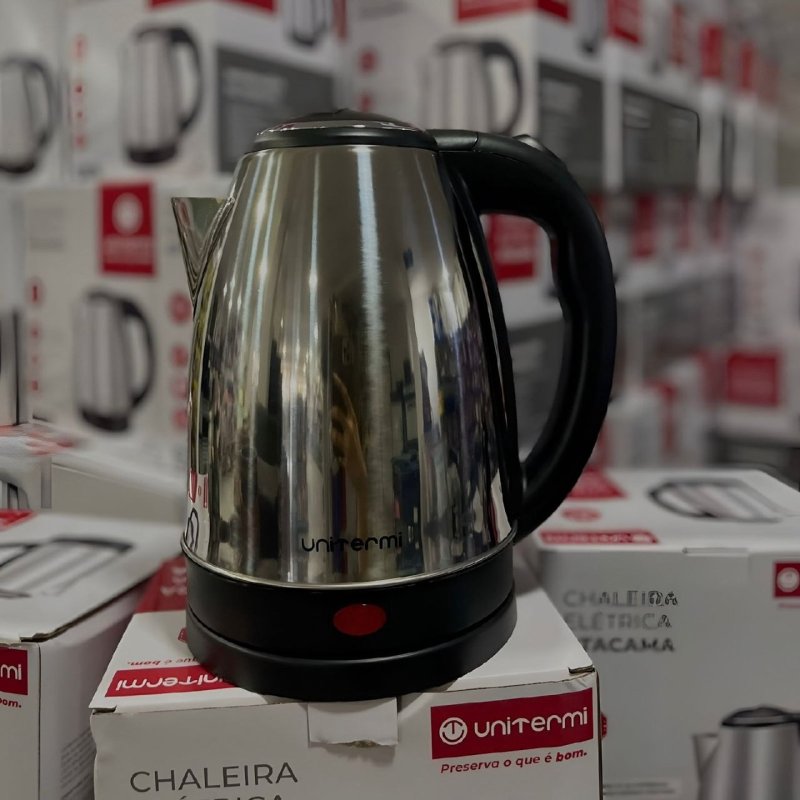 Chaleira Elétrica Inox 1.8L - Desligamento Automático