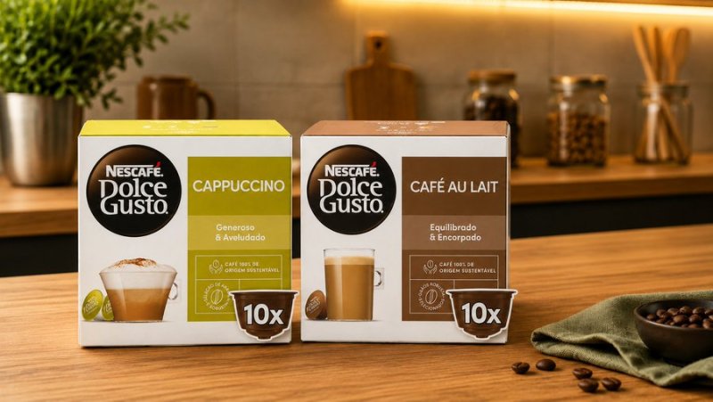 Cápsulas Dolce Gusto Café Au Lait e Cappuccino