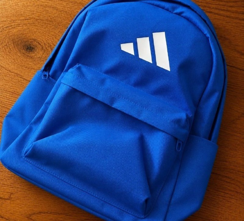 Mochila Classic 3 Bar Logo adidas Azul Liso