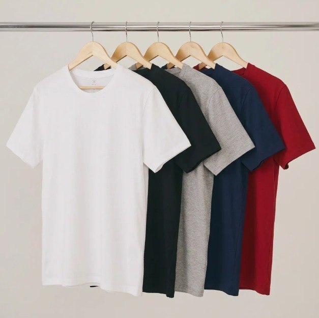 Kit 5 Camisetas Hering Masculina Basica Original Algodão + Frete Grátis