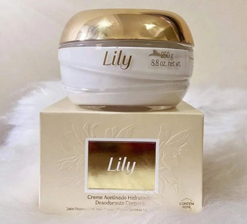 Creme Acetinado Hidratante Corporal Lily O Boticário 250g Bouquet Floral