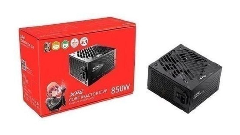 Fonte XPG Core Reactor II VE 850W Fonte de Alimentação ATX – Certificação Gold 80 PLUS