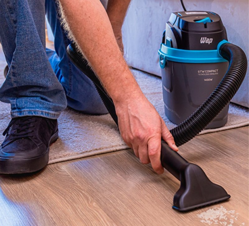 Aspirador De Pó E Água Portátil Wap Gtw Compact 1400w 127v Cinza 110v