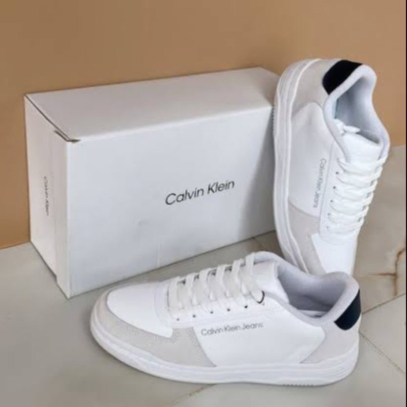 Tênis Calvin Klein Masculino Cm5pc43te652 Branco Lisa 42 Br