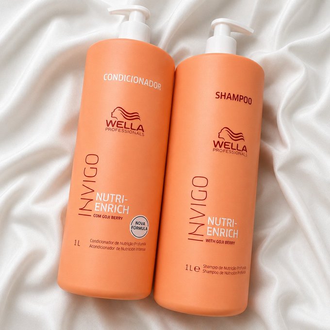 Kit Wella Professionals Invigo Nutri-Enrich - Shampoo 1L - Condicionador 1L + Frete Grátis