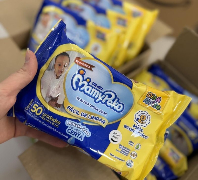 MamyPoko Lenços Umedecidos Dia&Noite 500 Unidades