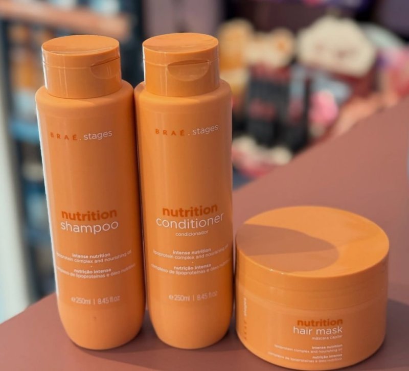 Stages Nutrition Shampoo + Condicionador + Óleo 60ml - Braé