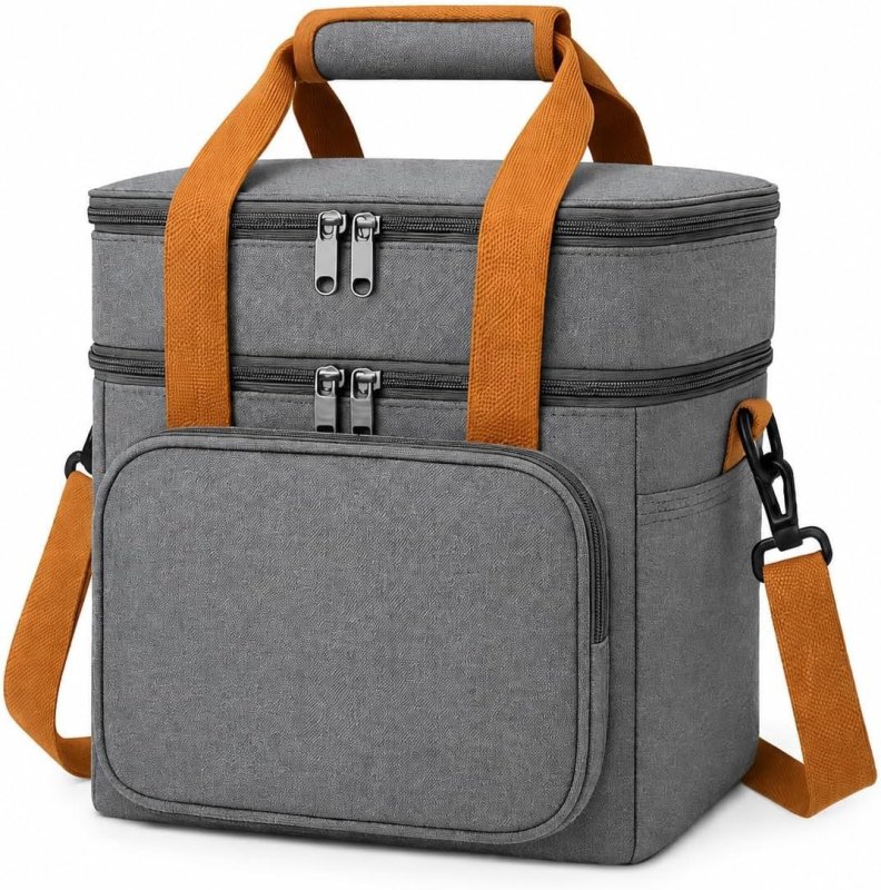 Bolsa Térmica Lancheira Grande com Alça Ajustável Marmita para Trabalho, Academia, Escola e Passeios